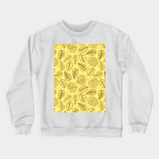 Leaf Line Art Crewneck Sweatshirt